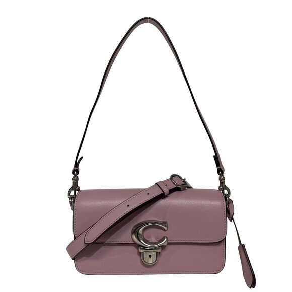 Coach Handbags - Coach Purple Pony Baguette Bag
